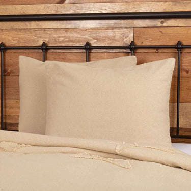 Burlap Vintage Standard Sham 21x27 VHC Brands - The Fox Decor